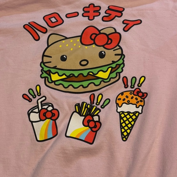 Hello Kitty Pink Japanese Fast food Hoodie - Picture 8 of 10